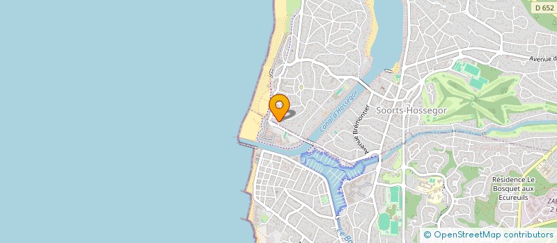 localisation de l'entreprise LES ESTA  SOORTS-HOSSEGOR