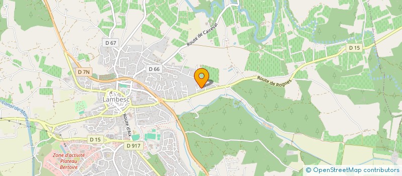 localisation de l'entreprise LES ESTARIS  LAMBESC