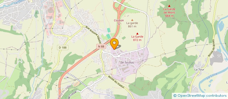 localisation de l'entreprise LES ESTELLES  LE PUY-EN-VELAY