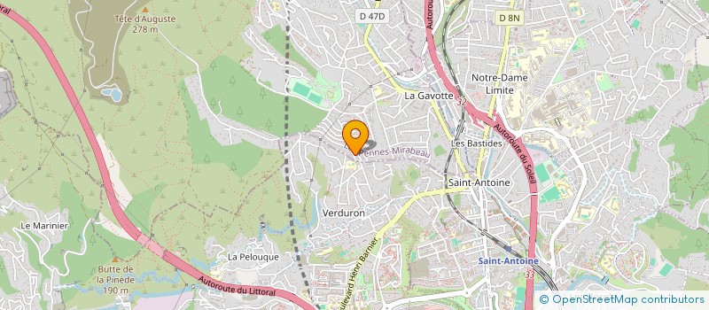 localisation de l'entreprise LES ESTEVES à LES PENNES-MIRABEAU