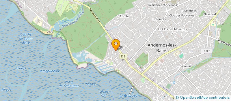 localisation de l'entreprise LES ESTEYS  ANDERNOS-LES-BAINS