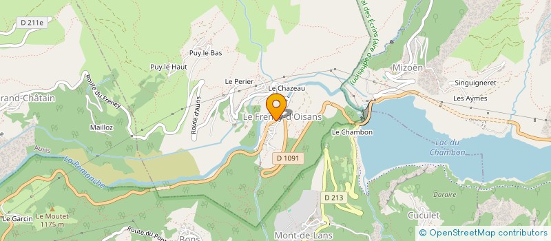 localisation de l'entreprise LES ESTIVALES DU FRENEY  LE FRENEY D'OISANS