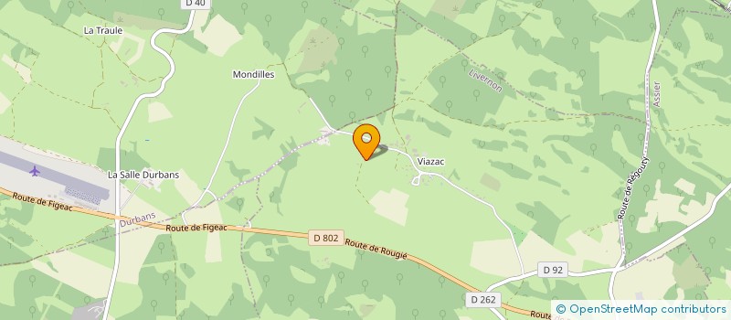 localisation de l'entreprise LES ESTIVES QUERCYNOISES  ESPEDAILLAC