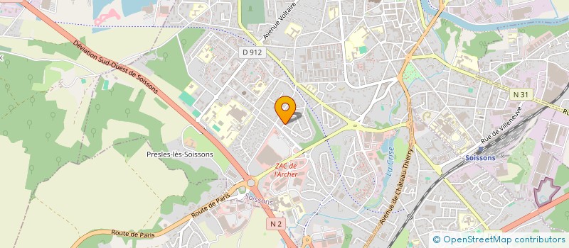 localisation de l'entreprise LES ESTOURNELS à SOISSONS