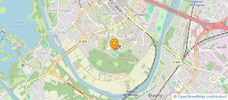 localisation de l'entreprise LES ESTUDIALES  CERGY