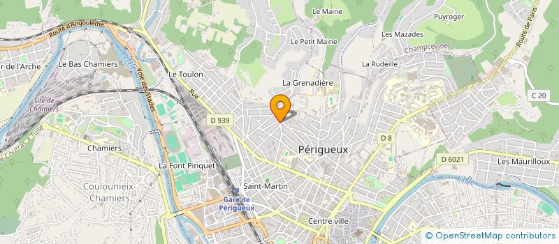localisation de l'entreprise LES ESTUDIANTINES à PERIGUEUX