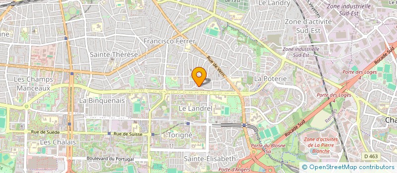localisation de l'entreprise LES ESTUDIANTINES à RENNES