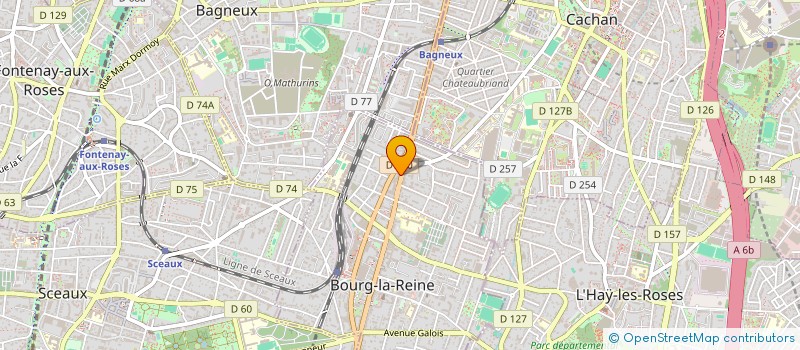 localisation de l'entreprise LES ESTUDIES à BOURG-LA-REINE