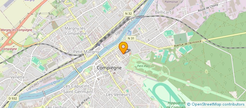 localisation de l'entreprise LES ET'AGES REUNIS/AGEND'ARTS  COMPIEGNE