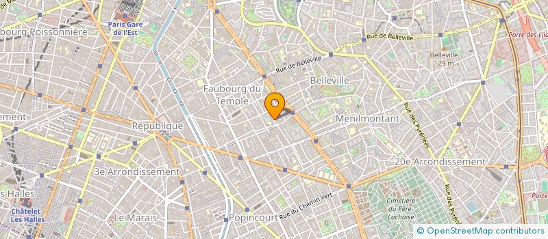 localisation de l'entreprise LES ETABLISSEMENTS BECANE  PARIS