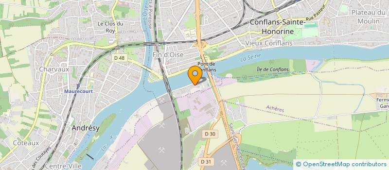 localisation de l'entreprise LES ETABLISSEMENTS BOUVET  CONFLANS-SAINTE-HONORINE