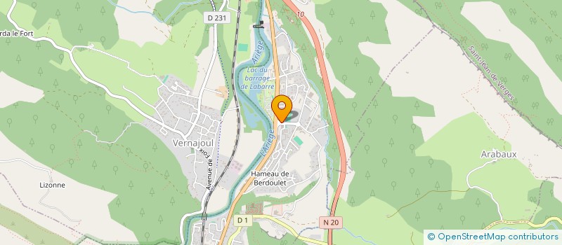 localisation de l'entreprise LES ETABLISSEMENTS MAURAT à FOIX