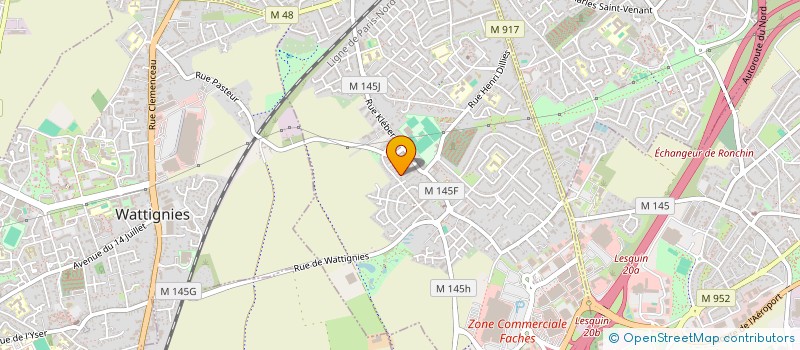 localisation de l'entreprise LES ETAGERES LUDIQUES à FACHES-THUMESNIL