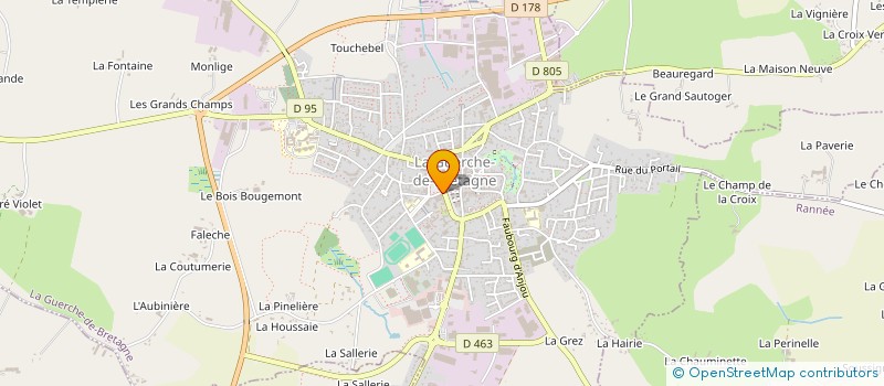 localisation de l'entreprise LES ETANCHEURS GUERCHAIS  LA GUERCHE-DE-BRETAGNE