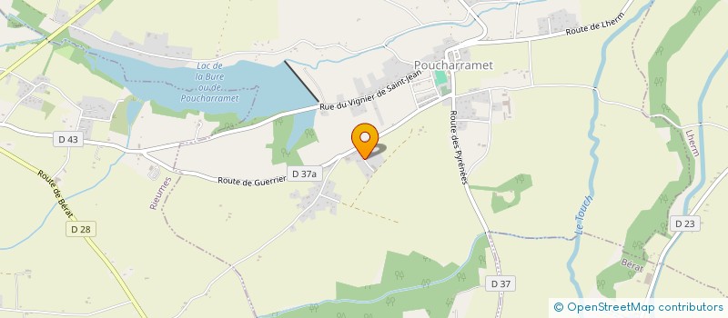 localisation de l'entreprise LES ETANCHEURS OCCITANS à POUCHARRAMET