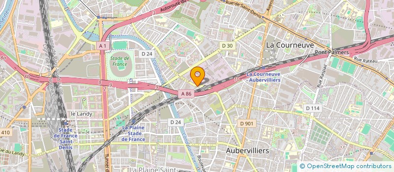 localisation de l'entreprise LES ETANCHEURS PARISIENS à AUBERVILLIERS