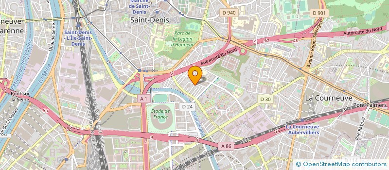 localisation de l'entreprise LES ETANCHEURS SPARNACIENS à SAINT-DENIS