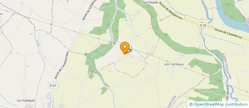 localisation de l'entreprise LES ETANGS  GARGANVILLAR