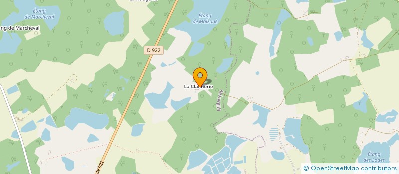 localisation de l'entreprise LES ETANGS à MILLANCAY