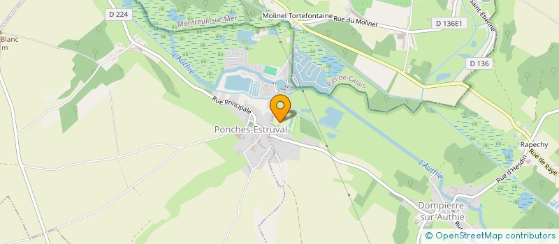 localisation de l'entreprise LES ETANGS à DOMPIERRE-SUR-AUTHIE