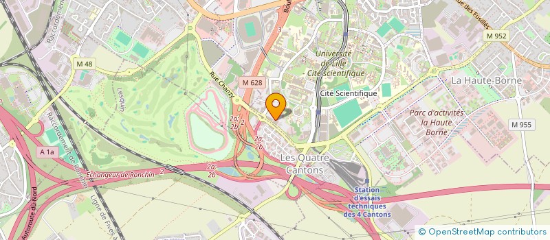 localisation de l'entreprise LES ETANGS  VILLENEUVE-D'ASCQ