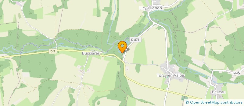 localisation de l'entreprise LES ETANGS DE BUSSIARES  BUSSIARES