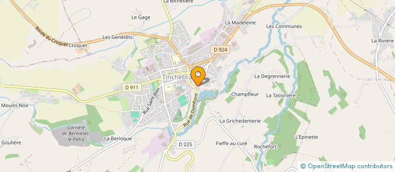 localisation de l'entreprise LES ETANGS DE FRENES à TINCHEBRAY-BOCAGE