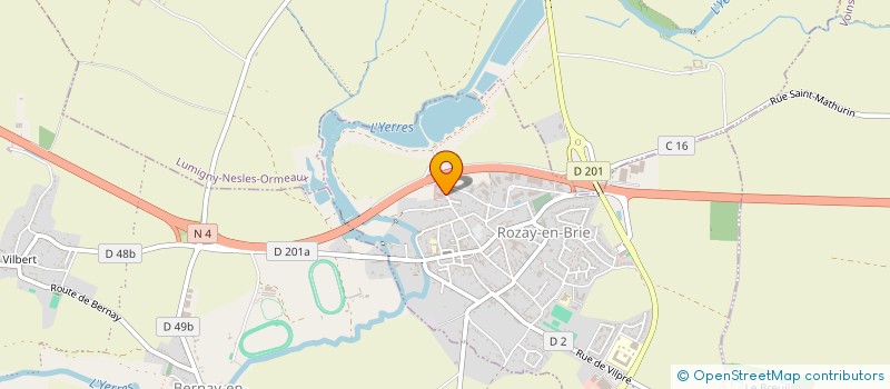 localisation de l'entreprise LES ETANGS DES CARREAUX  ROZAY-EN-BRIE