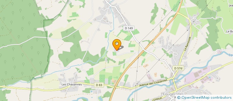 localisation de l'entreprise LES ETANGS DU CRAU  FOUGEROLLES-SAINT-VALBERT