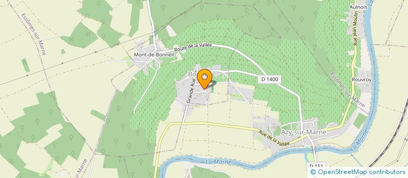 localisation de l'entreprise LES ETANGS DU MOULIN  BONNEIL