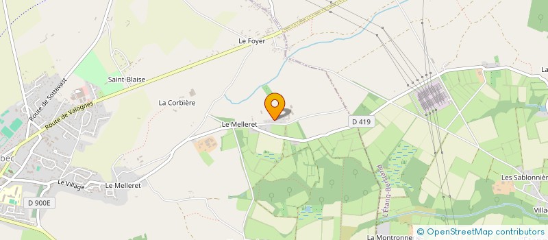localisation de l'entreprise LES ETANGS DU VAL DE SCYE à BRICQUEBEC-EN-COTENTIN