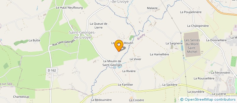 localisation de l'entreprise LES ETANGS DU VAL DE SEE  SAINT-GEORGES-DE-LIVOYE