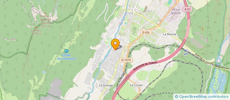 localisation de l'entreprise LES ETERLES  VIF