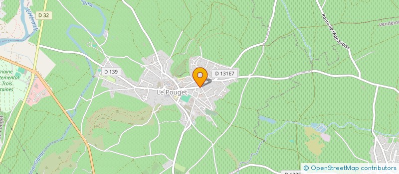 localisation de l'entreprise LES ETERNELS CUISINIERS  LE POUGET