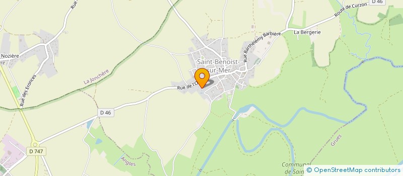 localisation de l'entreprise LES ETEULES à SAINT-BENOIST-SUR-MER