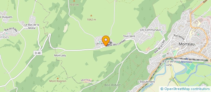 localisation de l'entreprise LES ETINCELLES DU MOULIN  MORTEAU