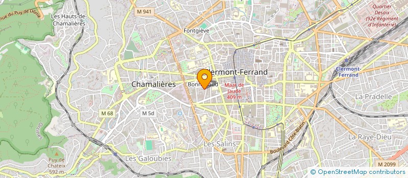 localisation de l'entreprise LES ETINCELLES VAGABONDES  CLERMONT-FERRAND