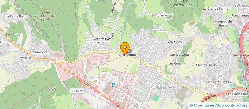 localisation de l'entreprise LES ETOILES  SILLINGY