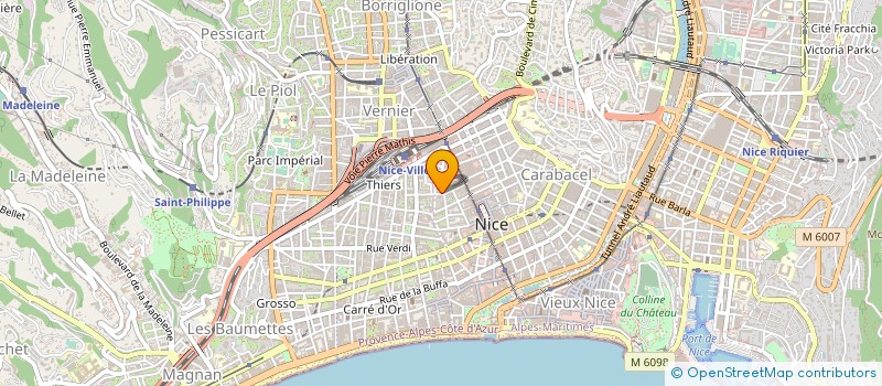 localisation de l'entreprise LES ETOILES à NICE
