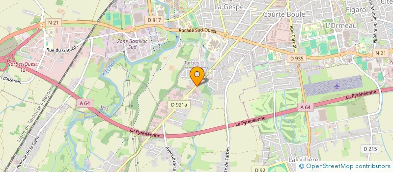 localisation de l'entreprise LES ETOILES  ODOS