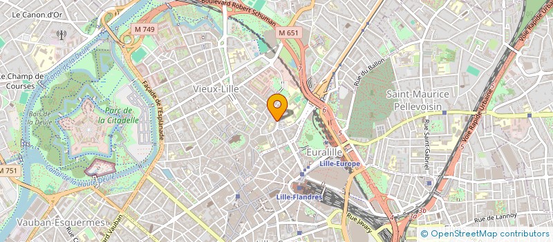 localisation de l'entreprise LES ETOILES à LILLE