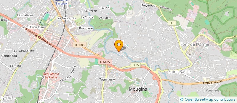 localisation de l'entreprise LES ETOILES  MOUGINS