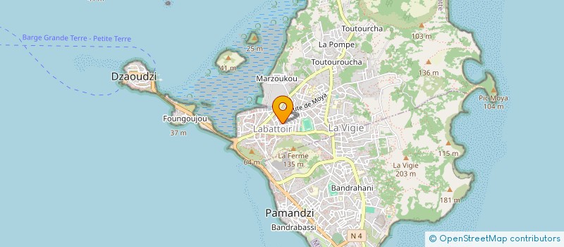 localisation de l'entreprise LES ETOILES BRILLANTES DE PETITE TERRE à DZAOUDZI