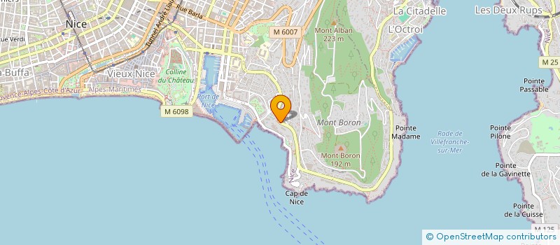 localisation de l'entreprise LES ETOILES D'AZUR à NICE