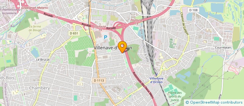 localisation de l'entreprise LES ETOILES D'ORNON  VILLENAVE-D'ORNON