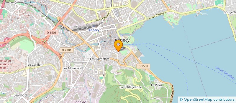 localisation de l'entreprise LES ETOILES DANS LE GUIDON à ANNECY