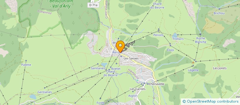 localisation de l'entreprise LES ETOILES DE DAISY  HAUTELUCE