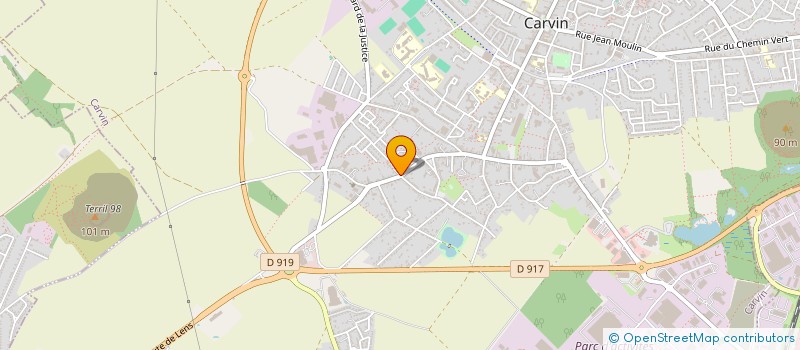 localisation de l'entreprise LES ETOILES DE FLAVY à CARVIN