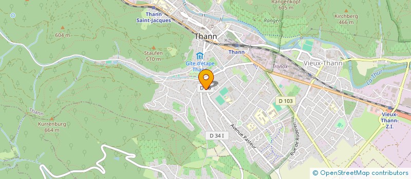 localisation de l'entreprise LES ETOILES DE FRANCO  THANN