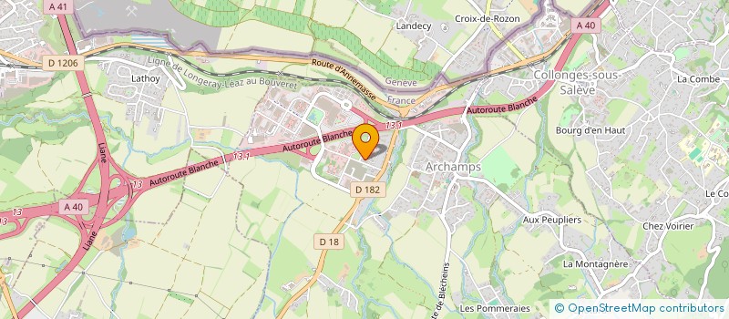 localisation de l'entreprise LES ETOILES DE GAILLARD  ARCHAMPS